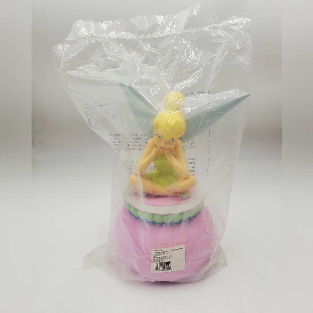 DIsney Tinkerbell Coin Bank   ENESCO Fairy Room Decor Hard Plastic